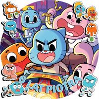 OPŁATEK NA TORT 30CM - GUMBALL BAJKA + IMIĘ + GRATIS! 24CM 26CM