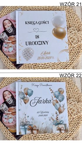 Księga gości karty białe na urodziny rocznice nietypowe okazje na Arena.pl