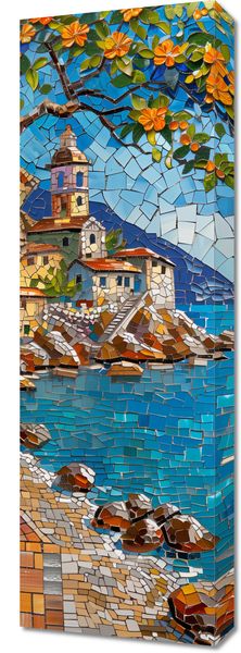 Obraz 30x90cm Mozaikowa Układanka zdjęcie 1