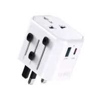 adapter podróżny sbs teadaptusbtcuni usb-c usb-a uniwersalny - biały