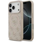 Etui Guess 4G Ring Classic Logo MagSafe do iPhone 17 Pro różowy