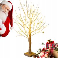 DRZEWKO ŚWIECĄCE SZTUCZNE ŚWIĄTECZNE LED LAMPKI CHOINKOWE CHOINKA BIAŁA PRE