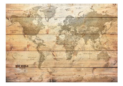 Fototapeta - Mapa na deskach 400x280 na Arena.pl