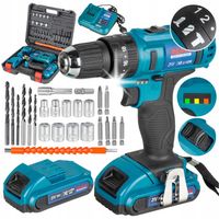 WIERTARKA WKRĘTARKA AKUMULATOROWA 2 X 21V Z UDAREM