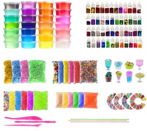 FLUFFY SLIME ZESTAW DO ROBIENIA SLIME FABRYKA GLUT JUMBO BOX SO SLIME na Arena.pl