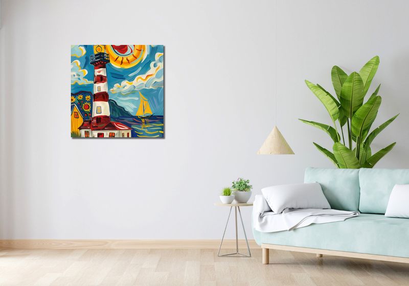 Obraz 70x70cm Żywa Przystań zdjęcie 2