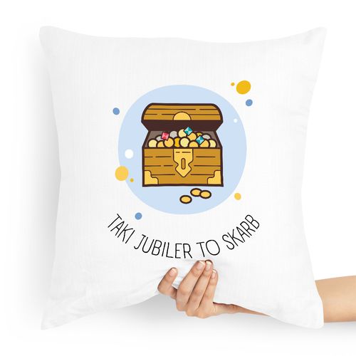 Prezent Poduszka Dla Jubilera To Skarb Z Nadrukiem Ze Zdjęciem na Arena.pl