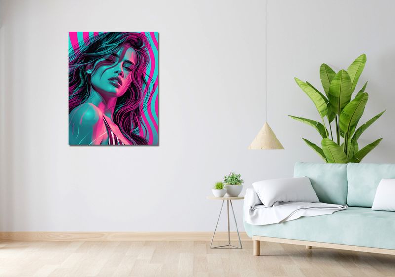Obraz 70x90cm Neonowy Wzrok zdjęcie 2