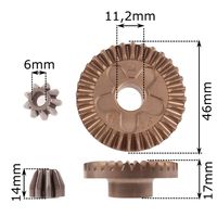 Przekładnia zębata do Bosch GWS 850 C CE 6-125 PWS