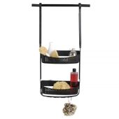 Półka pod prysznic koszyk łazienkowy wiszący organizer czarny - Yoka