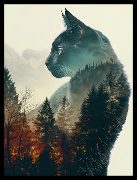 Plakat 30x40cm Koci Duch Lasu zdjęcie 2