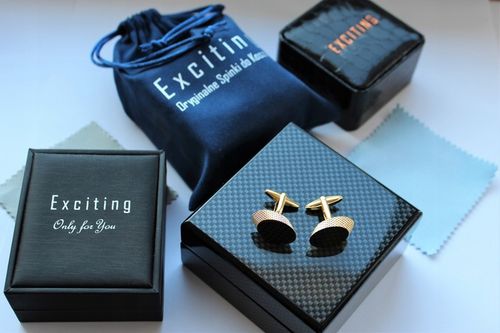 Spinki do mankietów EXC Ptak Bażant Przepiórka dla Myśliwego w Szkatułce na Arena.pl