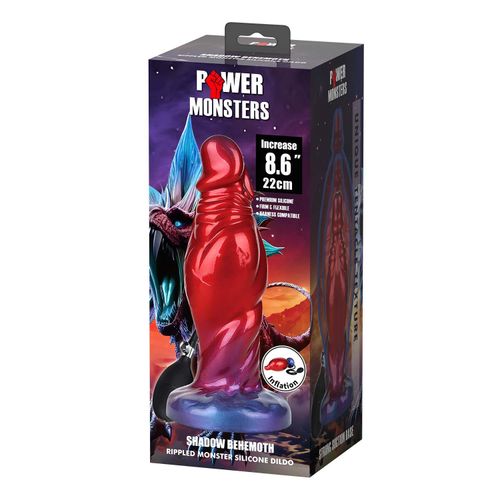 Power Monsters Shadow Behemoth – 22 Cm Rippled Monster Silicone Dildo na Arena.pl