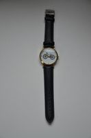 Zegarek na rękę rower czarny pasek prezent