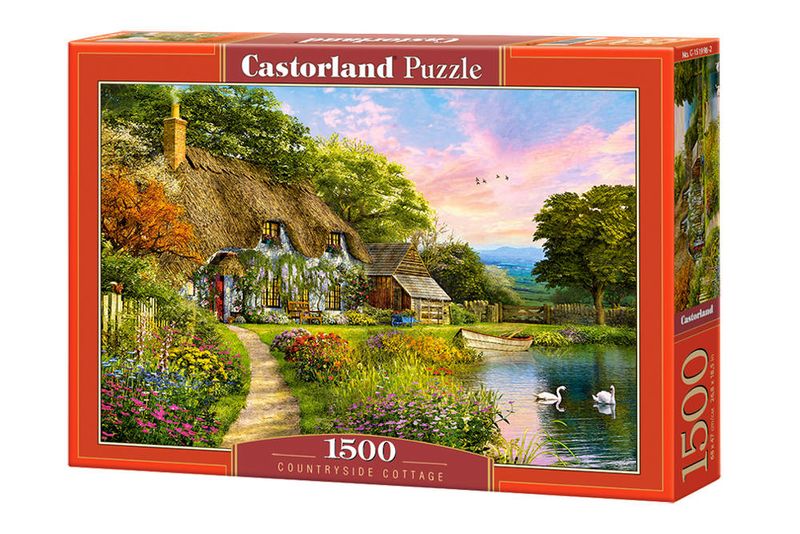 Puzzle 1500-elementów Countryside Cottage zdjęcie 1