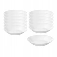 12 szt IKEA ZESTAW TALERZY OFTAST obiadowe głębokie białe 20 cm