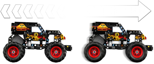 42219 - LEGO Technic - Monster Jam™ Grave Digger™ Ogień i lód na Arena.pl