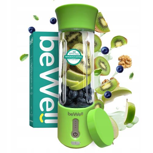 BLENDER KIELICHOWY DO SMOOTHIE I KOKTAJLI RECZNY beWell 500ml BEZPRZEWODOWY na Arena.pl
