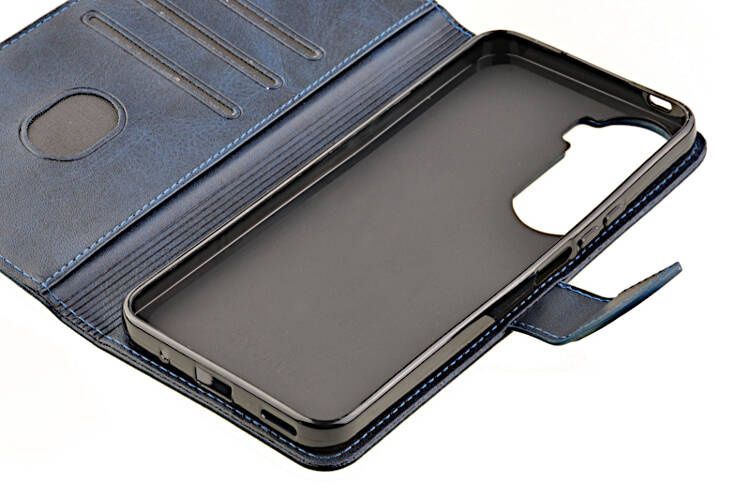 Etui portfel Wallet do Honor 90 Lite granatowy zdjęcie 5