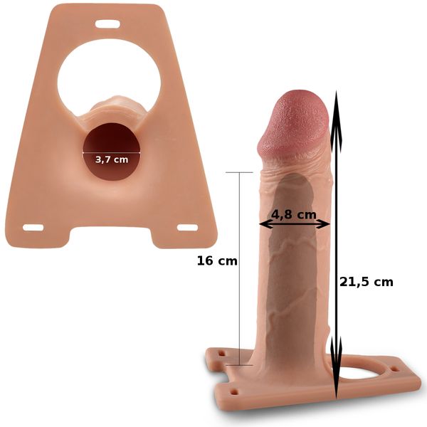 Penis Strap-On, Dildo Do Pegging Proteza Penisa Strap On Pusta zdjęcie 7