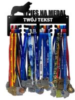 Wieszak na medale PIES NA MEDAL twoje imię dowolny tekst 373.1