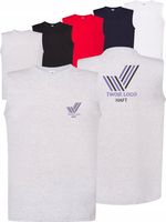 męska KOSZULKA Bezrękawnik HAFT TWOJE LOGO NAPIS firmowa reklamowa 10 szt