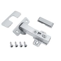 Zawias meblowy kątowy 45 ° samodociąg, samodomyk, GTV PRESTIGE hydrauliczny, prowadnik, zaślepki