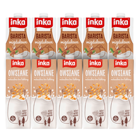 Inka barista o smaku migadłowym 1L x 5 sztuk + napój owsiany 1L x 5 sztuk