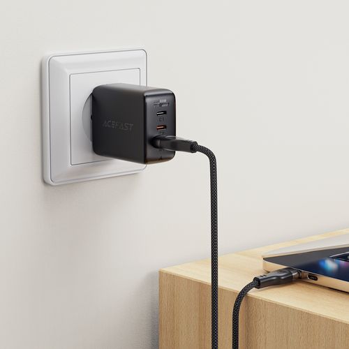 Kabel przewód USB-A - USB-C 3A z magnetycznym organizerem 1.2m - czarny na Arena.pl