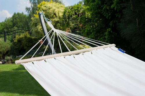 POTENZA Stelaż GRANDE + Hamak ROMA XL Ecru Poprzeczka na Arena.pl