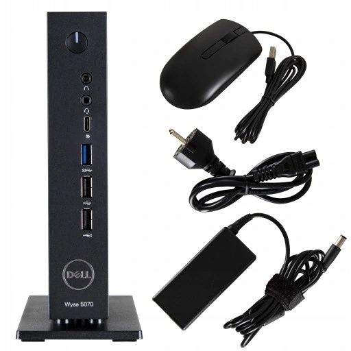 Thin Client Dell Wyse 5070 Celeron 8GB 256SSD SSD+Podstawka+Myszka zdjęcie 1
