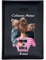 stylowy PERSONALIZOWANY kalendarz A4 2026 tygodniowy NA DZIEŃ MAMY PREZENT