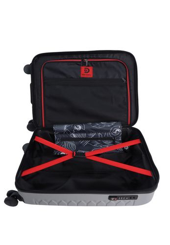 Walizka mała kabinowa Discovery REPTILE srebrna na Arena.pl