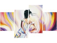 OBRAZ KOBIETA ABSTRAKCIE KOLORÓW