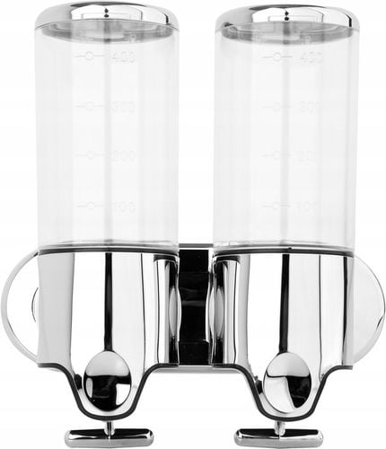 Ręczne dozownik do mydła naścienny Fala 1000 ml chrom na Arena.pl