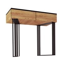 KONSOLA LOFT KLARA 90 DĄB CRAFT ZŁOTY nogi metal sypialnia