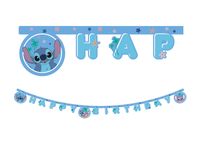 Baner Happy Birthday Stitch & Angel, 200 cm