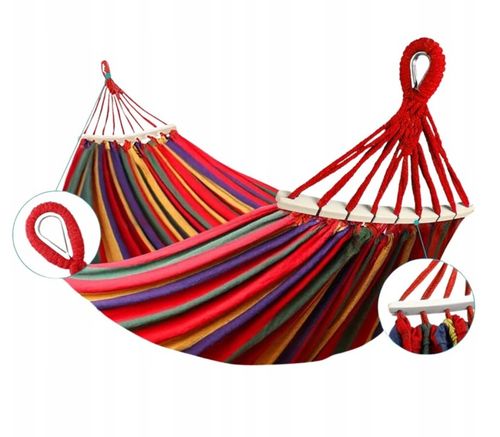 HAMAK OGRODOWY 2 OSOBOWY BRAZYLIJSKI XXL MOCNY HUŚTAWKA PAŁĄK DUŻY + TORBA na Arena.pl