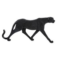 Figurka dekoracyjna puma ELDO 31X6X15 czarna+złota
