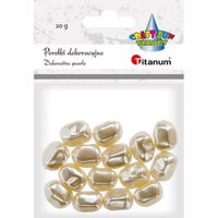 perełki dekoracyjne 12x16 mm 20g nr titanum