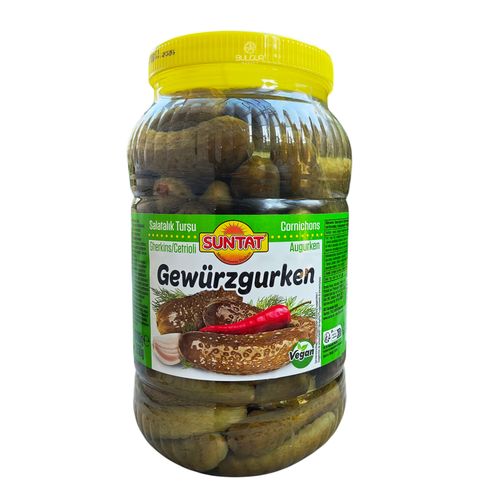 Tureckie ogórki kiszone w zalewie 3kg – Suntat Cucumber Pickles na Arena.pl