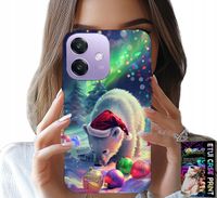 ETUI DO OPPO A60 5G - ŚWIĄTECZNY NIEDŹWIEDŹ BOMBKI CASE +FOLIA