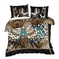 Pościel 200x220 + 70x80 Eva Minge makosatyna brąz  luksus