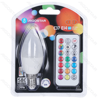Żarówka LED C37 E14 6W RGB 1 sztuka w blistrze do efektownego oświetlenia