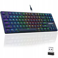 Mechaniczna Klawiatura Gamingowa BEZPRZEWODOWA / PRZEWODOWA Niski Profil