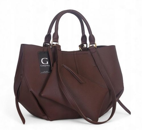 Gallantry Paris Genialna czekoladowa torebka shopper Łódka Pola Portfelik na Arena.pl