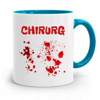 Kubek Błękitny Dla Doktora Lekarz Chirurg Prezent Z Nadrukiem Ze Zdjęciem