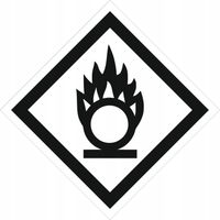 Znak Produkt utleniający 10x10 cm dużo wzorów