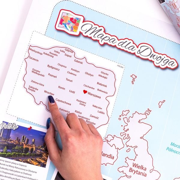 MAPA EUROPY DLA DWOJGA - ZDRAPKA DLA PAR zdjęcie 8