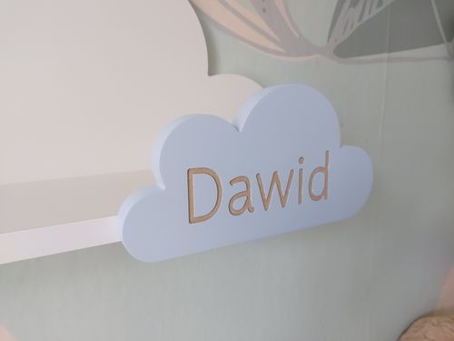 Półki chmurki zestaw 3x półka chmurka Moli z imieniem na Arena.pl